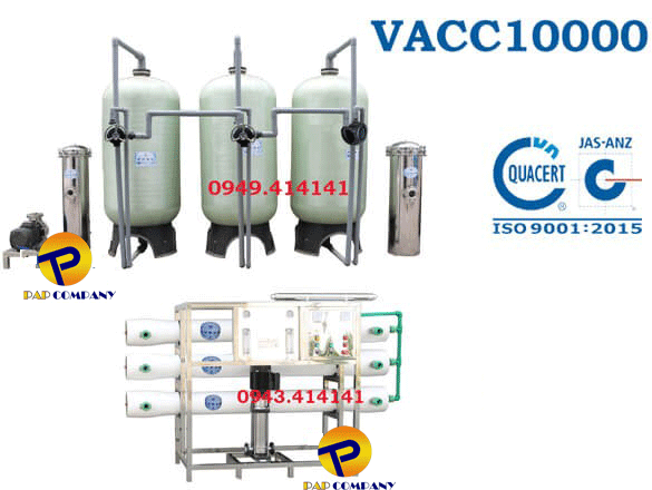 Dây chuyền lọc nước tinh khiết VACC10000