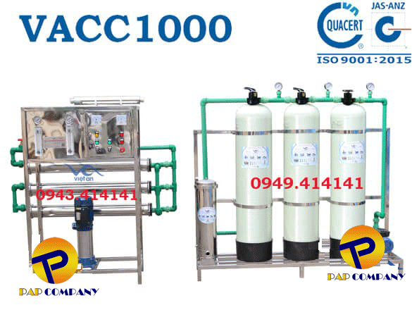 Dây chuyền lọc nước tinh khiết VACC1000