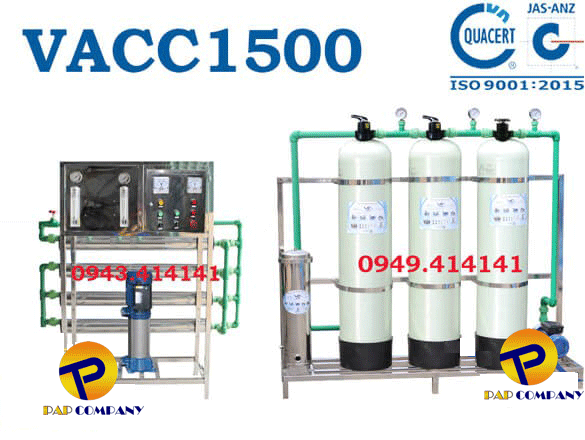 Dây chuyền lọc nước tinh khiết VACC1500
